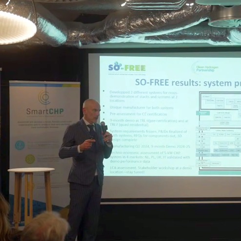 SO-FREE at the final event of the Smart CHP project